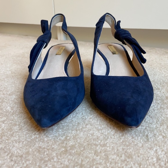 Louise et Cie Blue Suede Heels - Picture 2 of 7